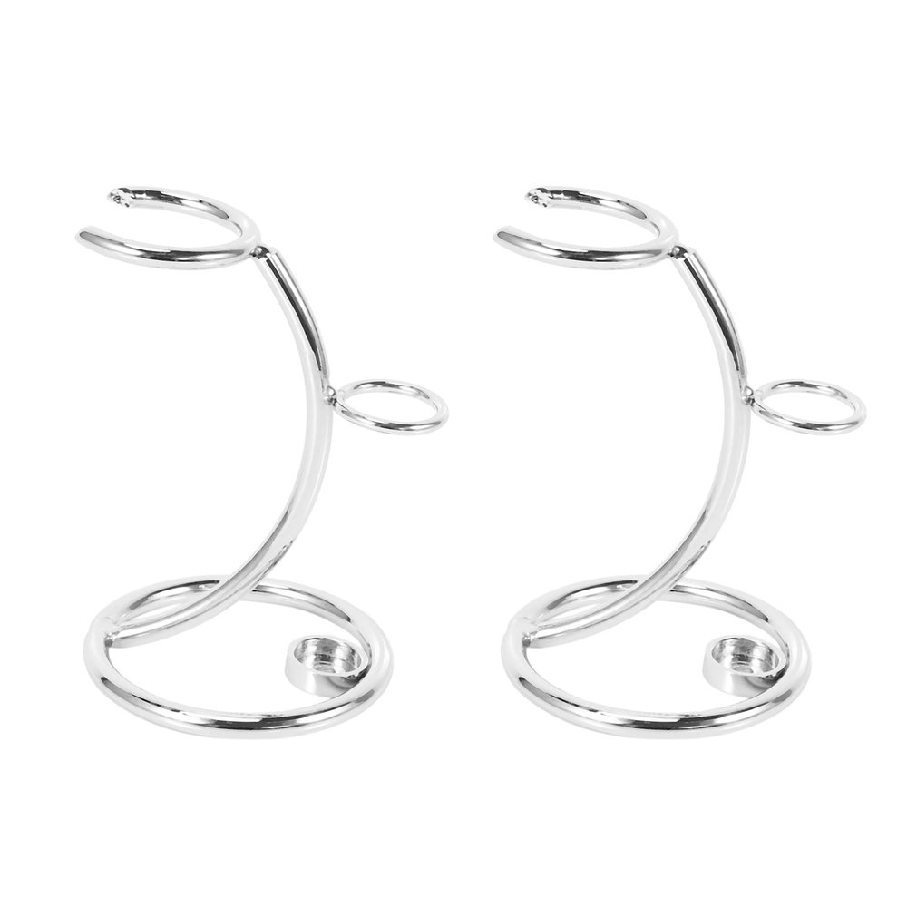 Niniang 2 x Universal Shaving Stand and Metal Brush Holder for Metal