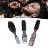 2 in 1 Beard Comb Brush, Gentle and Effective, Reinforced Bristles, Ergonomic Handle, Compact and Lightweight for Time-saving Grooming with Portable Design view 3