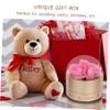 DECHOUS Elegant Acrylic Everlasting Flower Box Candy Container Romantic Wrapping for Wedding view 3