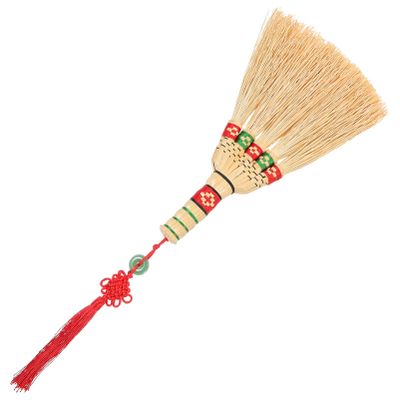 Ciieeo Handmade Corn Broom for Home Cleaning Short Handle Dust Brush for Bedroom Desktop Ergonomic Design Portable Sweeping Tool for Dust Removal