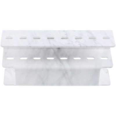 Cabilock Acrylic Tweezers Holder Lash Extension Supplies Tweezer Holder Stand Lash Extension Supply Stand Makeup Brush Holder Tweezers Storage Holder 8 Holes, White
