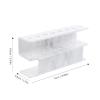 Cabilock Acrylic Tweezers Holder Lash Extension Supplies Tweezer Holder Stand Lash Extension Supply Stand Makeup Brush Holder Tweezers Storage Holder 8 Holes, White view 4