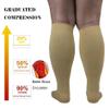JOHNDA Plus Size Compression Sock for Men and Women Wide Calf Graduated Compression Stockings for Support Flight Travel Running Pregnancy Sports Edema Nurses Athletic 20-30 mmHg 1Pair view 3