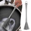 VALINK Long Handle Pot and Pan Cleaning Brush, Stainless Steel Cleaning Bristles for Uncoated Cookware,Pot Brush,Stovetops, 2pcs view 3