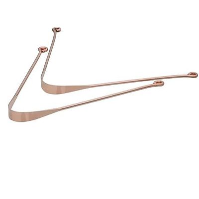 Ancient Impex Pure Copper Tongue Cleaner Set of 2 | Ayurvedic Tongue Scraper for Bad Breath, Oral Hygiene & Fresh Breath | Reusable Metal Tongue Cleaner for Daily Mouth Cleaning