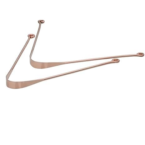 Ancient Impex Pure Copper Tongue Cleaner Set of 2 | Ayurvedic Tongue Scraper for Bad Breath, Oral Hygiene & Fresh Breath | Reusable Metal Tongue Cleaner for Daily Mouth Cleaning