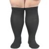 JOHNDA Plus Size Compression Sock for Men and Women Wide Calf Graduated Compression Stockings for Support Flight Travel Running Pregnancy Sports Edema Nurses Athletic 20-30 mmHg 1Pair view 2