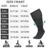 JOHNDA Plus Size Compression Sock for Men and Women Wide Calf Graduated Compression Stockings for Support Flight Travel Running Pregnancy Sports Edema Nurses Athletic 20-30 mmHg 1Pair view 4