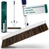 Splendole Swivel broom, premium indoor broom sweeping brush, 45 cm wide, telescopic handle, ultra light weight, premium soft horsehair bristles view 1
