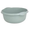 TENLITE High Grade Plastic Round Bowl with Integral Handle | Stylish Design Strong Durable with High Gloss Chic Finish Home & Basin, Sink Organiser Multipurpose Use - (Silver Sage, 32cm Round Bowl) view 1