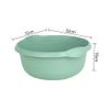 TENLITE High Grade Plastic Round Bowl with Integral Handle | Stylish Design Strong Durable with High Gloss Chic Finish Home & Basin, Sink Organiser Multipurpose Use - (Silver Sage, 32cm Round Bowl) view 2