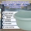 TENLITE High Grade Plastic Round Bowl with Integral Handle | Stylish Design Strong Durable with High Gloss Chic Finish Home & Basin, Sink Organiser Multipurpose Use - (Silver Sage, 32cm Round Bowl) view 3