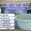 TENLITE High Grade Plastic Round Bowl with Integral Handle | Stylish Design Strong Durable with High Gloss Chic Finish Home & Basin, Sink Organiser Multipurpose Use - (Silver Sage, 32cm Round Bowl) view 4