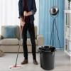 TENLITE 16L Litre Mop Bucket With Removable Wringer and Easy Grip Carry Handle Pouring Spout Deluxe Floor Cleaning Bucket For Commercial and Household - (Midnight Greyish, 16L Mop Bucket) view 2