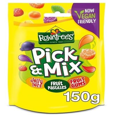 3 x Rowntree's Pick & Mix Sweets Sharing Bag 150g Delicious Tasty And Twisty Treat Gift Hamper For Birthday,Christmas,Easter Sold By Kidzbuzz