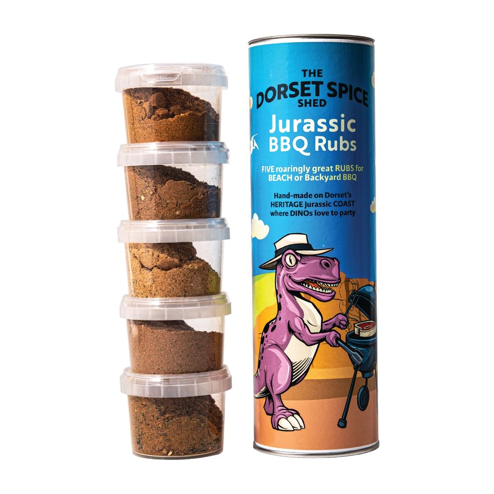 Dorset Spice Shed BBQ Rub Gift Set  Handcrafted in Dorset, Perfect for Chicken Wings, Steak, Lamb, Pork and Kebabs - Five Different Rubs - Ideal Outdoor Cooking Gift & Family Parties