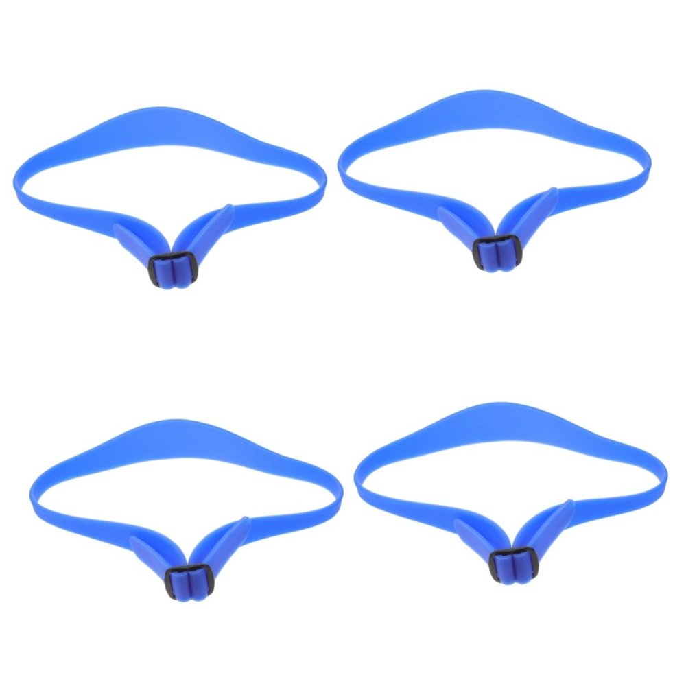 FRCOLOR 4pcs Adjustable Neckline Shaving Template Hair Fade Guide Silicone Hair Trimming Guide for Men Cutting Tools