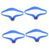 FRCOLOR 4pcs Adjustable Neckline Shaving Template Hair Fade Guide Silicone Hair Trimming Guide for Men Cutting Tools view 1