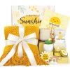 Sending Sunshine Care Package for Women, Birthday Gifts for Woman, Self Care Gift Baskets, Sunflower Gifts for Women, Get Well Soon Encouragement Gift for Her Sister Best Friend (Yellow) view 1