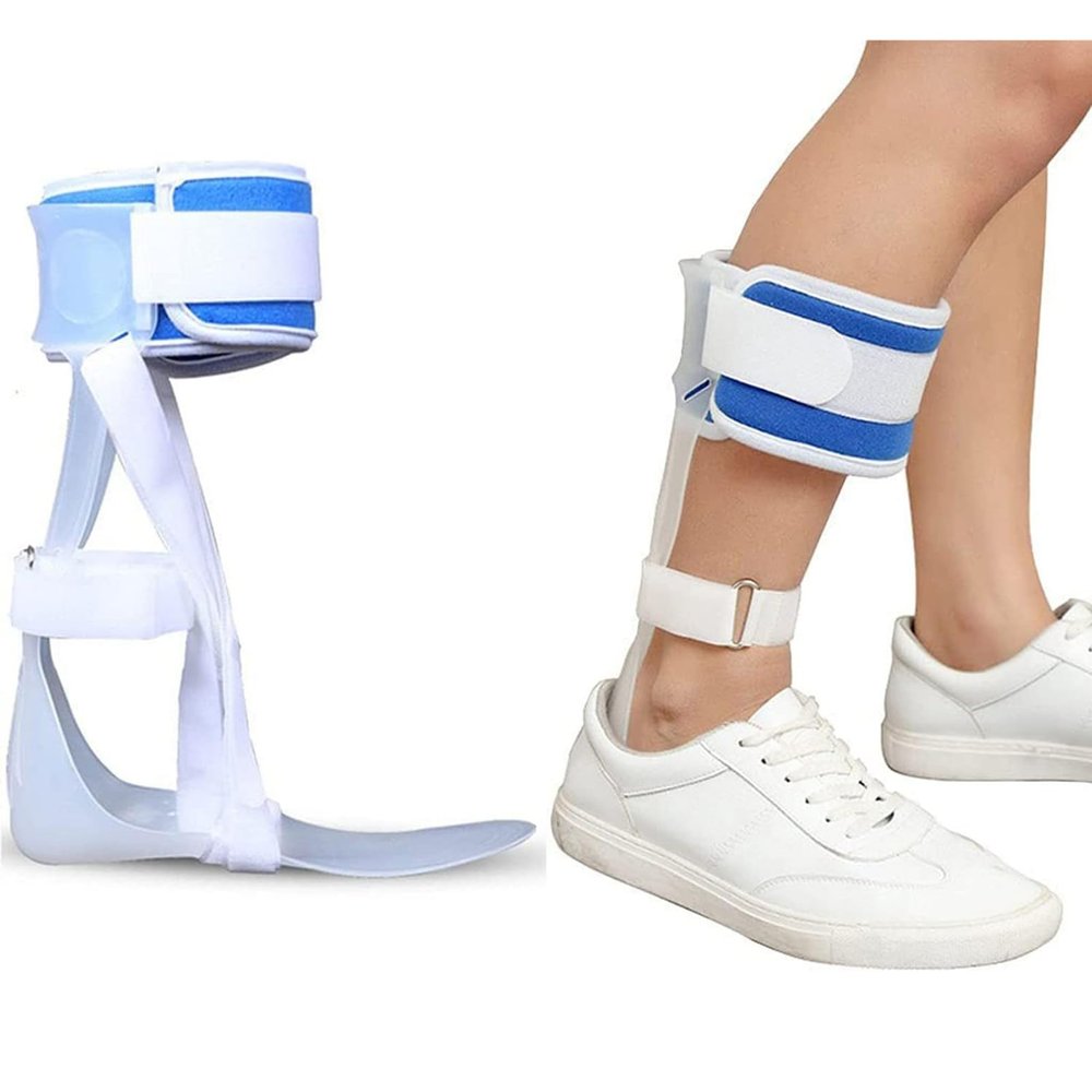 VducK Foot Drop Postural Correction,Adjustable Ankle Brace Breathable, Nerve Injury Rehabilitation Training for Hemiplegia Stroke Shoes Walking, Size Can Be Cut