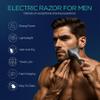 VOYOR Electric Razor for Men Electric Shavers Men Rechargeable with LCD Display Wet & Dry IPX6 Waterproof Safe Floating 3-Blade Cutterhead Not Scratch Lightweight Handheld Foil Shaver TX310 (Gray) view 2