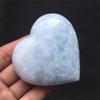 180g Natural Polished Blue Celestite Heart Crystal Love Specimen Suitable for Home Raw Stones and Minerals ZFUGEDRLI view 1