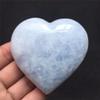 180g Natural Polished Blue Celestite Heart Crystal Love Specimen Suitable for Home Raw Stones and Minerals ZFUGEDRLI view 2
