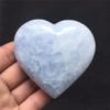 180g Natural Polished Blue Celestite Heart Crystal Love Specimen Suitable for Home Raw Stones and Minerals ZFUGEDRLI view 4