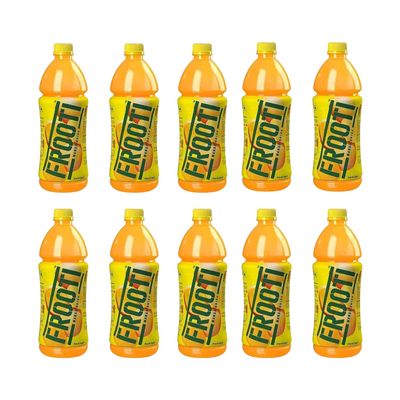 Delicious Flavored Drinks - Soft Refreshing and Irresistible Taste Beverages - Fun Drinking During Hot Summers Or on Picnic & Trip - Cool Drink To Break Your Thirst (Mango Frooti (300 ml) Bottle, 10)