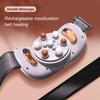 McbeAn Abdominal Massager, Electric Fast Heating Abdominal Belt with 3 Adjustable Vibration Intensities, 15mm Massage Head/15 Minutes Auto Shut Off/Forward and Reverse Massage view 3