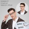 acavefox Reading Glasses Men Blue Light Blocking Computer Readers 4 Pack Magnifying Glasses Stylish Reading Eyeglasses 3.25 view 3