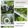 0.3mm waterproof pvc tarpaulin, transparent tarpaulin side panels with zipper door, outdoor clear tarp curtains with grommets, pergola gazebo patio porch carport rain curtains,LH-6.4*3m(21*9.8ft) view 3