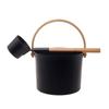 Tiuimk Retro Aluminum Sauna Bucket Barrel With Laddle Kit 5L Black_Style C view 1