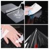0.3mm waterproof pvc tarpaulin, transparent tarpaulin side panels with zipper door, outdoor clear tarp curtains with grommets, pergola gazebo patio porch carport rain curtains,LH-4*2m(13.1*6.6ft) view 4