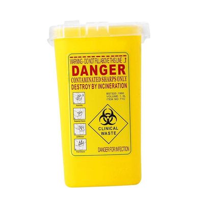 Tiuimk Sharps Container Biohazard Needle Disposal Tattoo Waste Bin 1 Litre