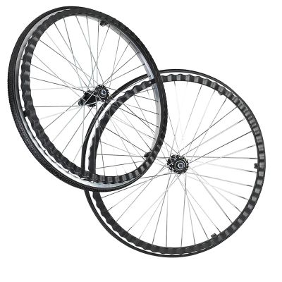 Wheelchair Wheel Assembly, Polyurethane Solid Tire Rear, 24 Inch Non-Pneumatic Solid Wheelchair Rear Wheel, with Bearings And Hand Wheel, for Manual Wheelchairs ( Color : Noir , Size : 22Inch/56cm(2Co