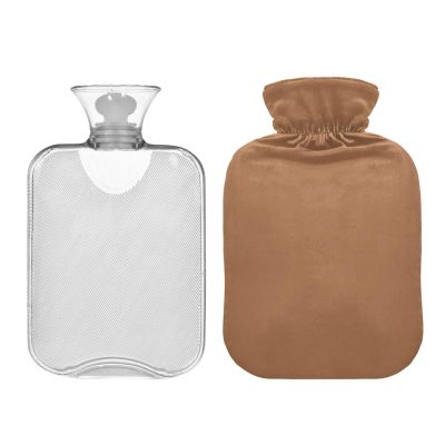 1L Large Hot Water Bottle with Cute Cover, Camel Reusable Hot Water Bag for Hot and Cold Compress, Neck, Shoulders and Legs Pain Relief, Menstrual Cramps