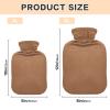 1L Large Hot Water Bottle with Cute Cover, Camel Reusable Hot Water Bag for Hot and Cold Compress, Neck, Shoulders and Legs Pain Relief, Menstrual Cramps view 2