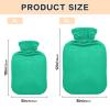 Cyan Blue Hot Water Bottle with Cute Cover, 1 Liters Hot Water Bag for Menstrual Cramps, Neck and Shoulder Pain Relief, Hot and Cold Therapies view 2