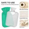 Cyan Blue Hot Water Bottle with Cute Cover, 1 Liters Hot Water Bag for Menstrual Cramps, Neck and Shoulder Pain Relief, Hot and Cold Therapies view 3