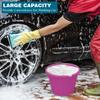 (  ) 14 Litre Plastic Builders Buckets 3 Gallon Water Storage Cement Mixing Bucket with Strong Metal Handle Construction Animal Feeding Car Wash Cleaning Bucket For Home Garden (Pink) view 4