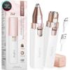 Eyebrow Facial Hair Remover for Women: Rechargeable 2 in 1 Face Shavers and Eyebrow Trimmer - Painless Electric Hair Removal Device for Face Eyebrows Lips Peach Fuzz with Light view 1