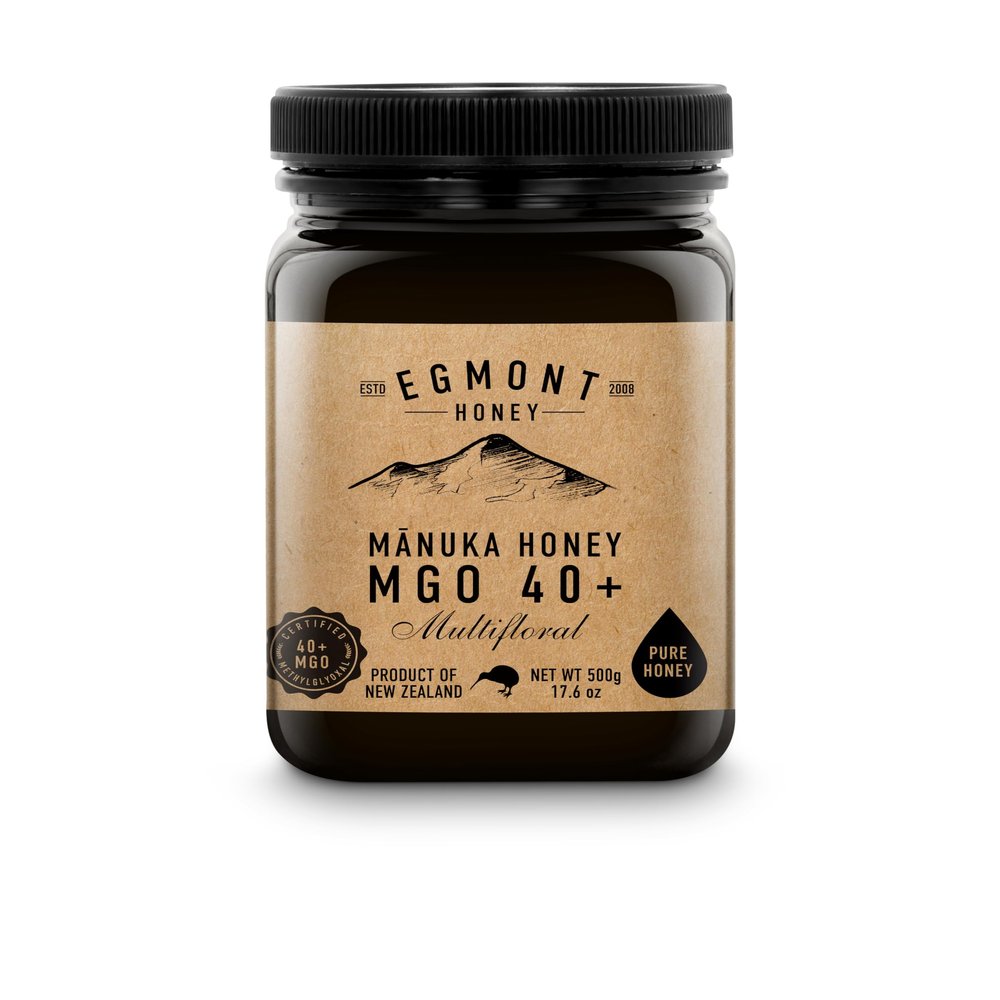 Egmont Honey Mnuka Honey 40+ MGO 500g | Certified MGO Content | Raw Honey 100% Natural | Made in New Zealand