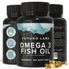 Omega 3 Capsules High Strength with EPA & DHA, (Fish Oil 1,000mg, EPA 180mg, DHA 120mg) Joint Care Supplements, Essential Fatty Acids & Oils Nutritional Supplements (90 Day Supply) UK Made view 1