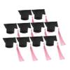 Ciieeo Graduation Cap Cake Ornaments Mini Graduation Cap for Cupcakes and Decorations view 1
