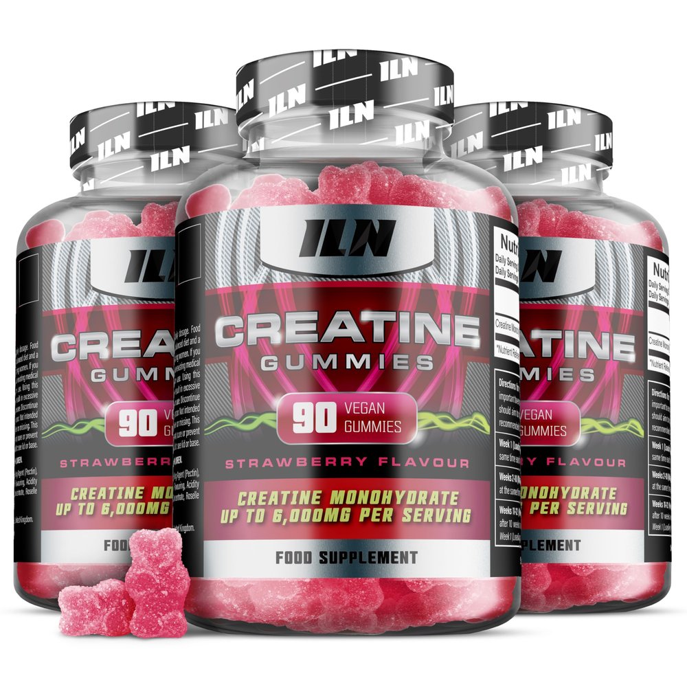 Iron Labs Nutrition Creatine Gummies 6000mg per Serving  Lab-Tested Creatine Monohydrate Gummies  Strawberry Flavour Gummy Bears  High Strength for Men and Women (270 Count, Vegan)