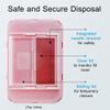 Sharps Container Large - Sharps Containers for Home Use and Labs - Portable Needle Disposal and Travel Size Biohazard Bin - 1 Gallon (Pack of 1) view 3