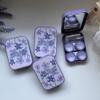 Fituenly Contact Lens Cases Travel Contact Lens Holder Blue Pink Purple Portable Kit Case with Two Solution Bottle Tweezers Wearing Stick view 3