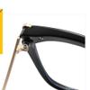 PARWANA Oversized Cat-Eye Reading Glasses Women Anti Blue Light Eyewear Computer Readers Personality Anti UV Flat Light Mirror (Color : Tea, Size : +100) view 4