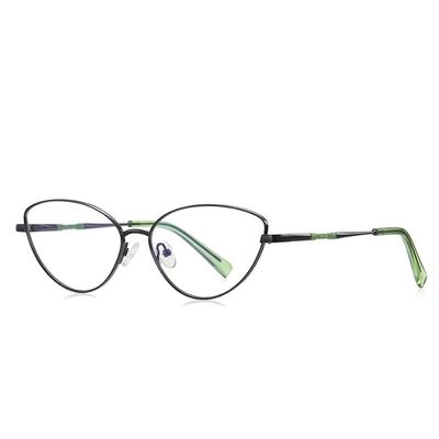 PARWANA New Reading Glasses for Women Fashion Cat-Eye Anti Blue Light Computer Reader Anti Eye Strain Flat Light Mirror (Color : Black, Size : +150)